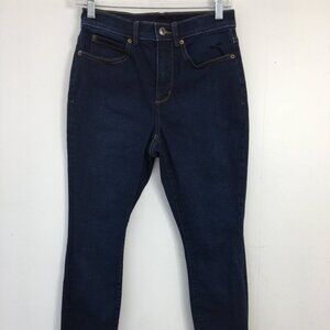 Duluth Trading Co. High Rise Dark Wash Skinny Jeans Size 2 EXCELLENT Condition